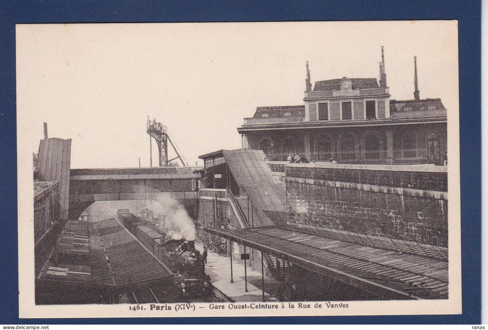 CPA [75] Paris > Arrondissement > Arrondissement: 14 Gare Chemin De Fer Train Non Circulé - Distrito: 14