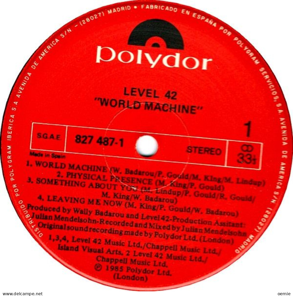 LEVEL  42  °  WORLD MACHINE - Otros - Canción Inglesa
