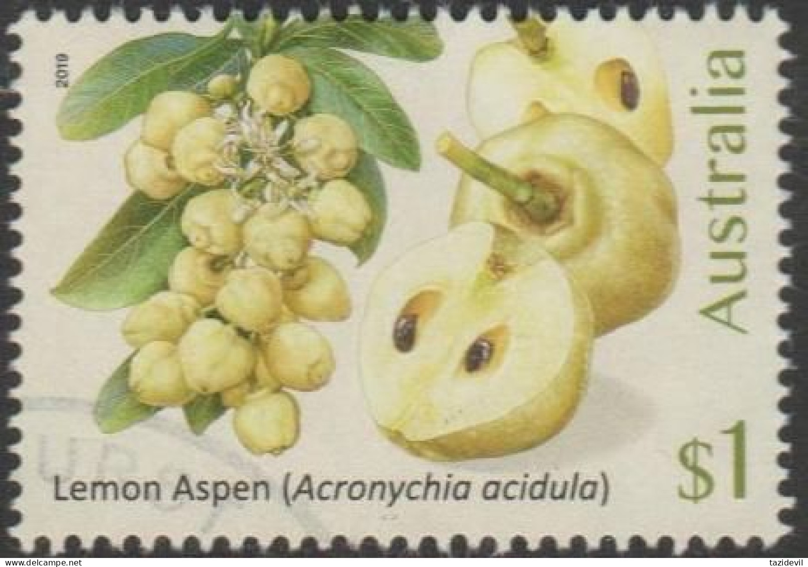 AUSTRALIA - USED 2019 $1.00 Bush Citrus - Lemon Aspen - Used Stamps