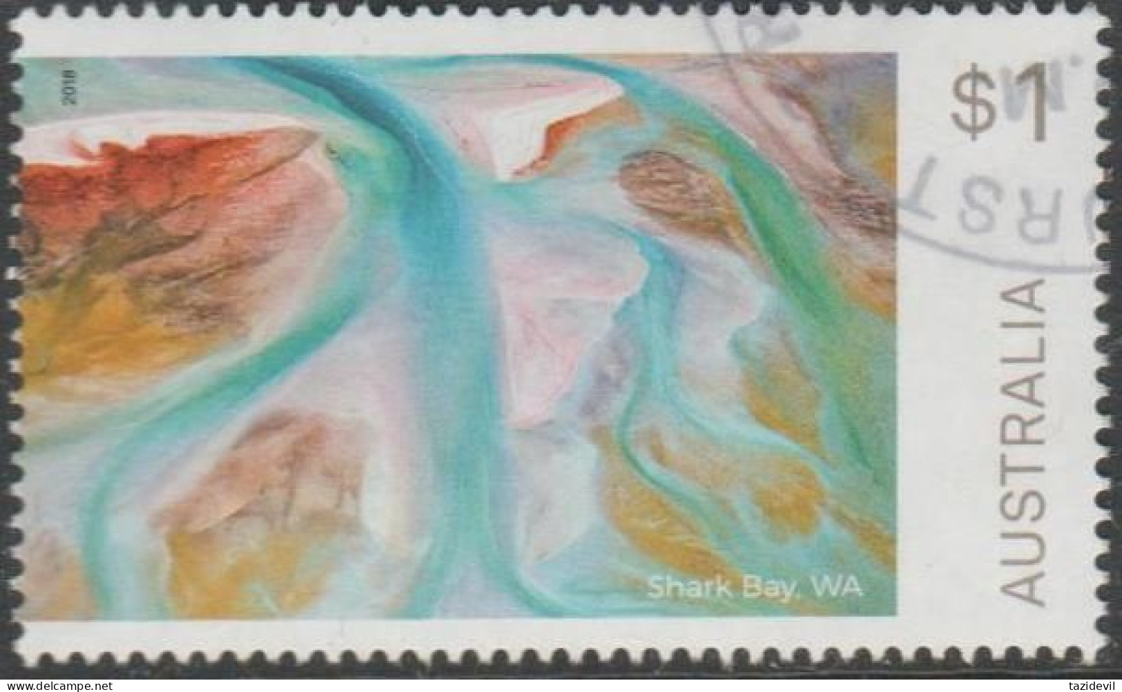 AUSTRALIA - USED 2018 $1.00 Art In Nature - Shark Bay, Western Australia - Used Stamps