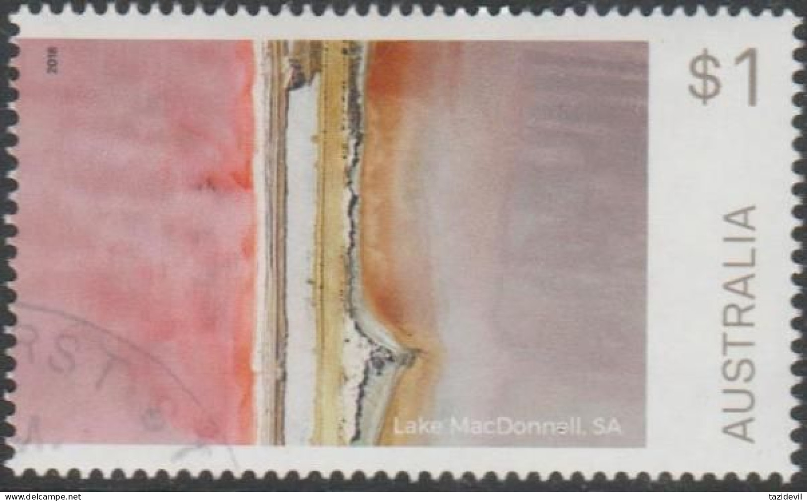 AUSTRALIA - USED 2018 $1.00 Art In Nature - Lake Mac Donnell, South Australia - Used Stamps