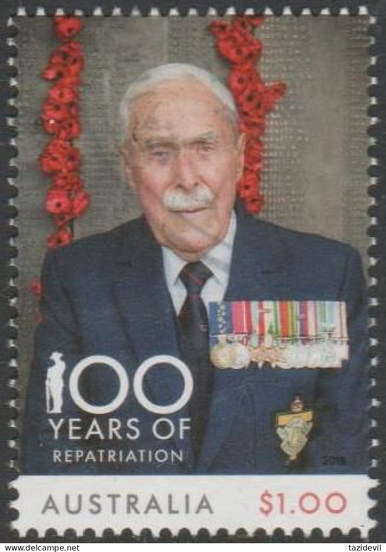 AUSTRALIA - USED 2018 $1.00 100 Years Of Repatriation - Veteran - Used Stamps