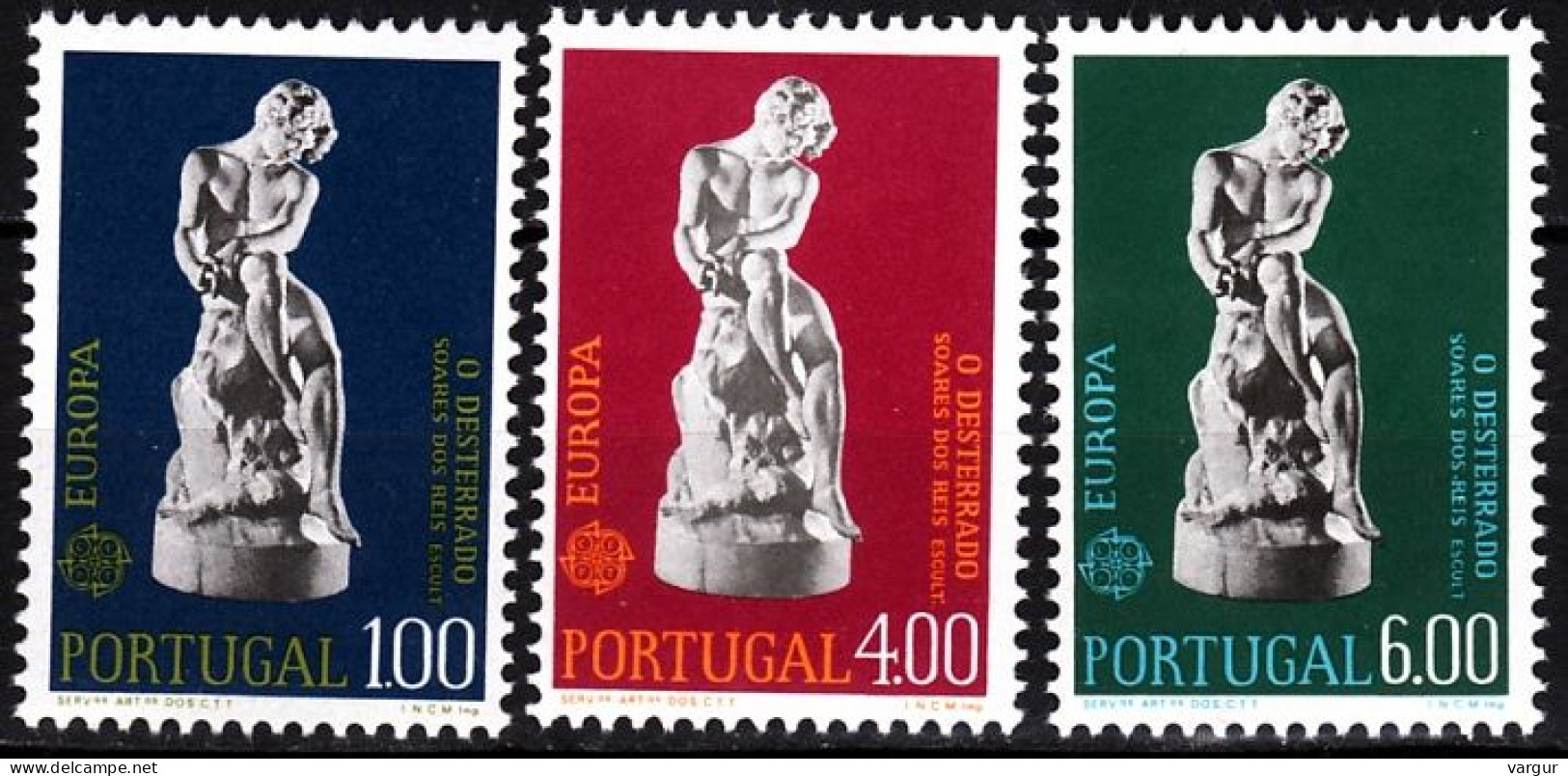 PORTUGAL 1974 EUROPA: Sculpture. Complete Set, MNH - 1974