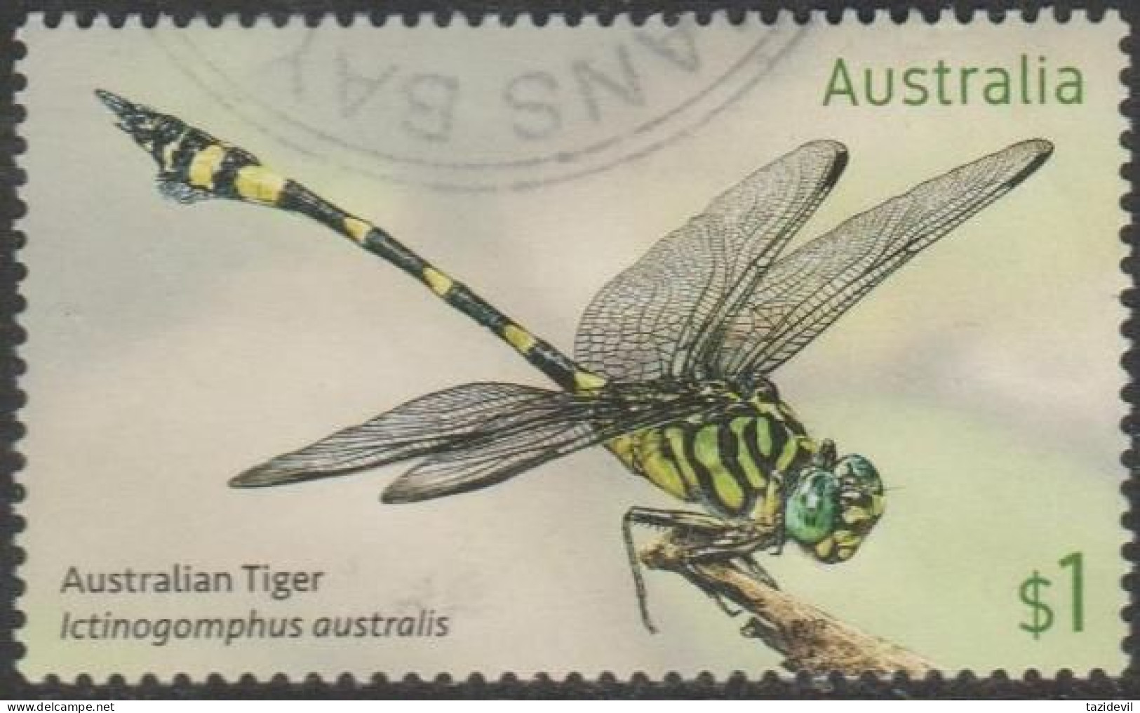 AUSTRALIA - USED 2017 $1.00 Stamp Collecting Month: Dragonflies - Australian Tiger - Used Stamps