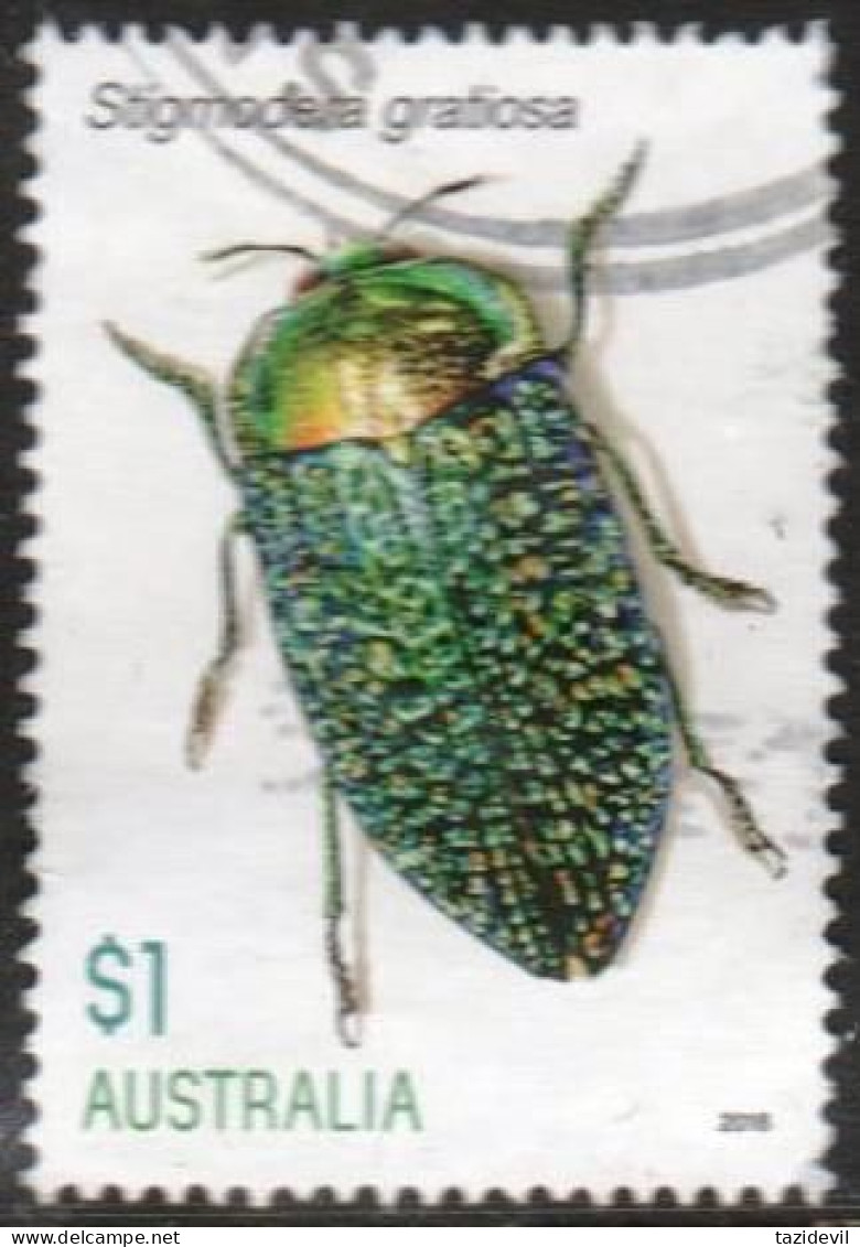 AUSTRALIA - USED 2016 $1.00 Jewel Beetles - Stigmodera Gratiosa - Used Stamps