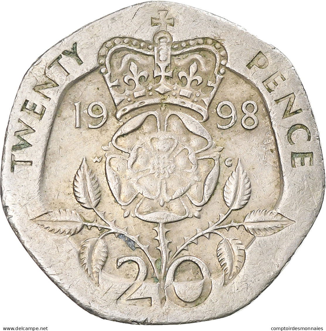 Monnaie, Grande-Bretagne, Elizabeth II, 20 Pence, 1998, TTB, Cupro-nickel - 20 Pence