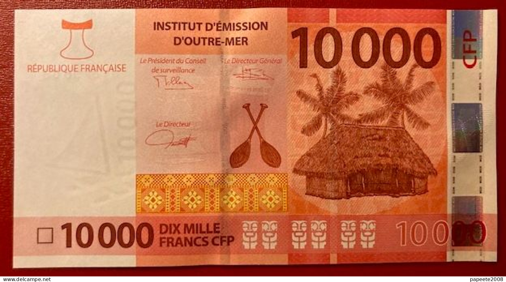 Polynésie Française - 1 X 10 000 FCFP - C8 / Signatures 2022 - Neufs / Jamais Circulés - Frans Pacific Gebieden (1992-...)