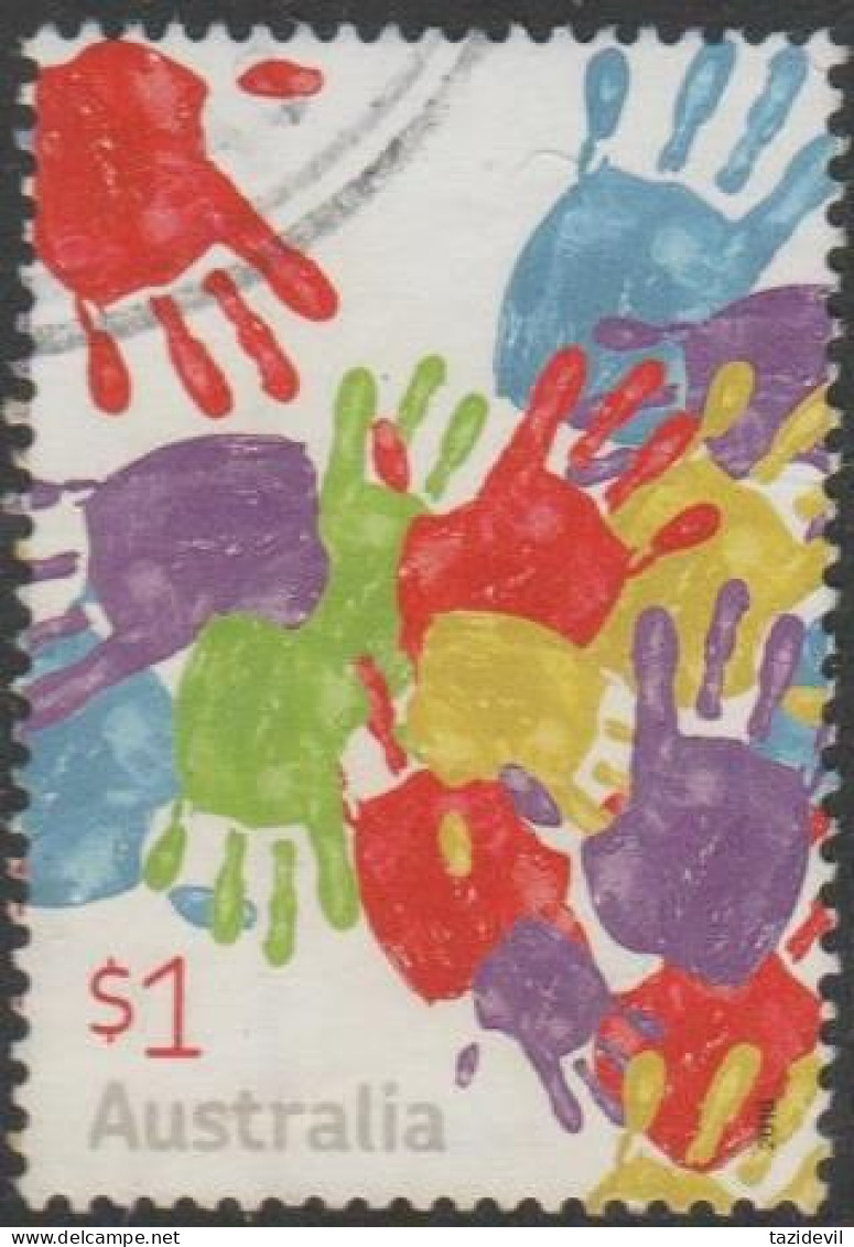 AUSTRALIA - USED 2016 $1.00 Love To Celebrate - Hand Painting - Used Stamps