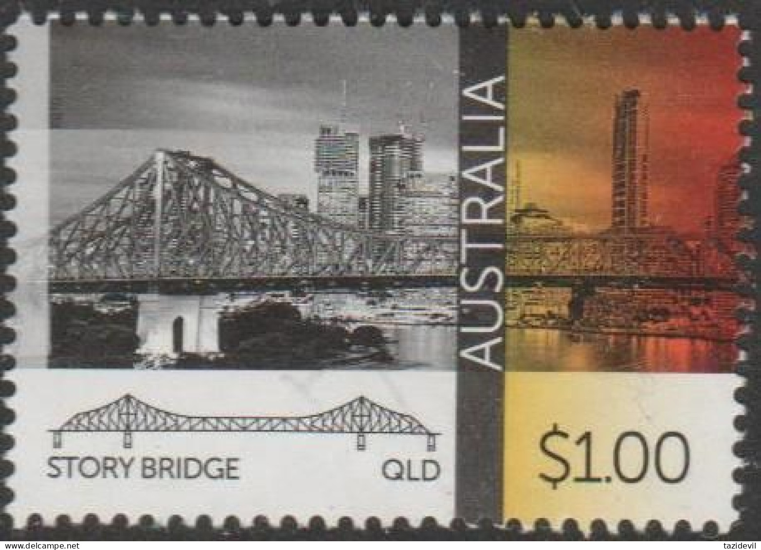 AUSTRALIA - USED 2016 $1.00 Bridges - Story Bridge, Brisbane, Queensland - Used Stamps