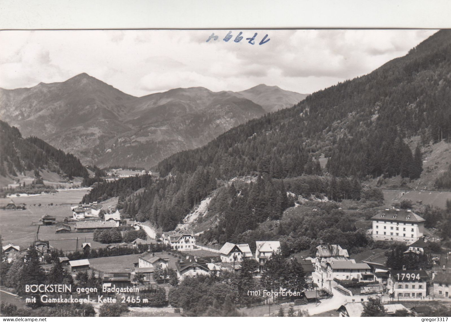 D5578) BÖCKSTEIN Gegen Badgastein Mit Gamskarkogel Kette - Tolle HAUS DETIALS - Foto Erben - Böckstein