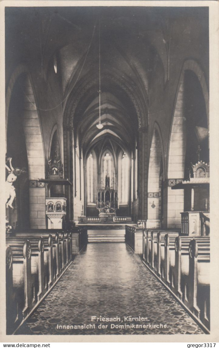 D5588) FRIESACH - Kärnten - Innenansicht Der Dominikanerkirche ALT 1936 - Friesach
