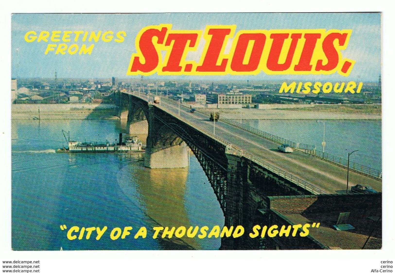 ST. LOUIS - MISSOURI:  GREETINGS  FROM ... -  CITY  OF  A  THOUSAND  SIGHTS  -  FP - St Louis – Missouri