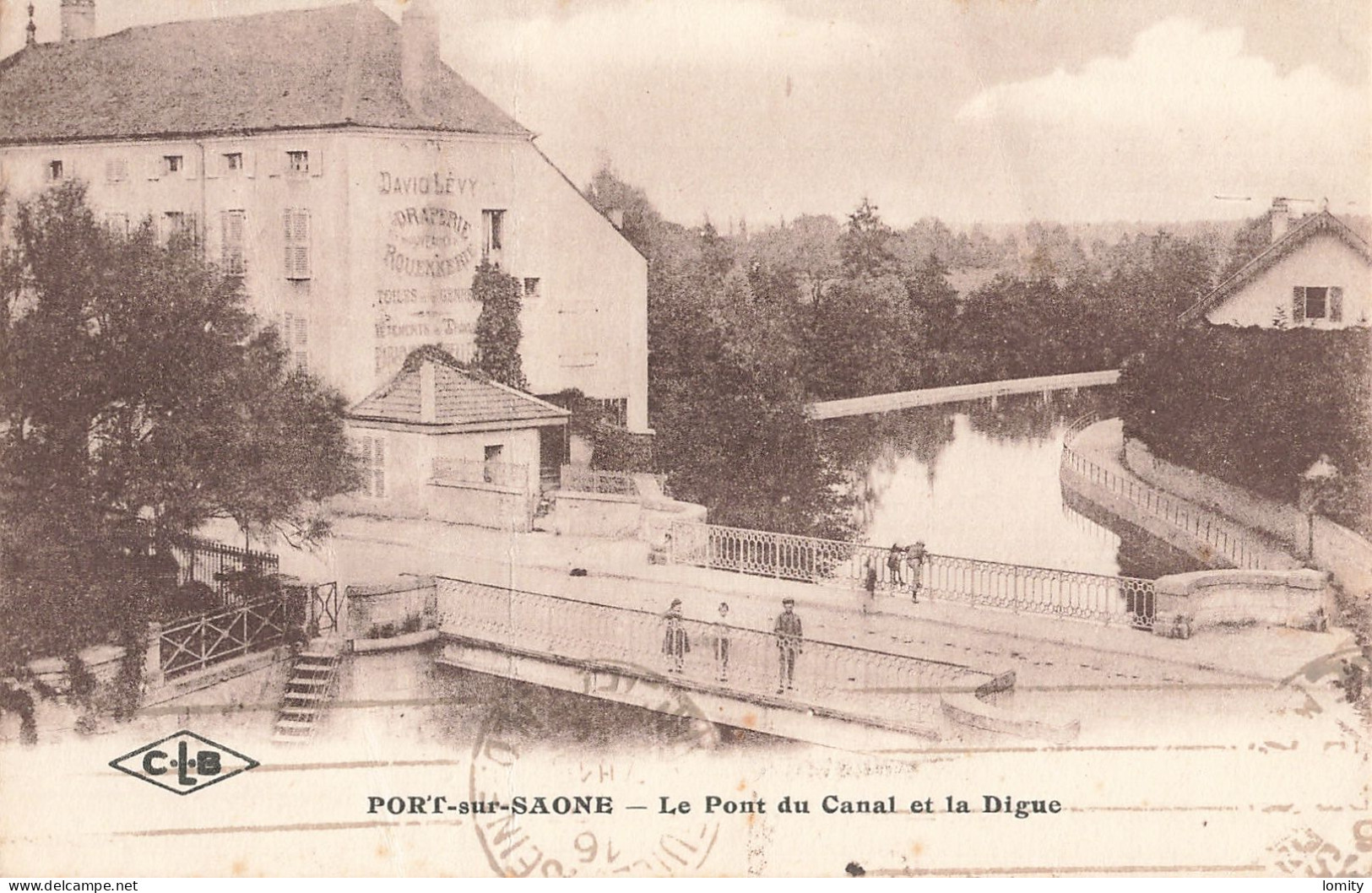 70 Port Sur Saone Le Pont Du Canal Et La Digue CPA Cachet 1924 - Port-sur-Saône