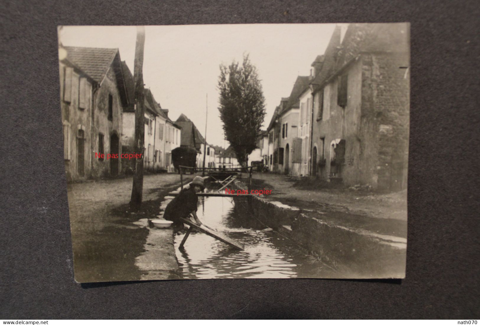 Photo 1920's Lucq De Béarn Pyrénées Atlantique Enfant Jouant France Print Vintage Photographe - Otros & Sin Clasificación