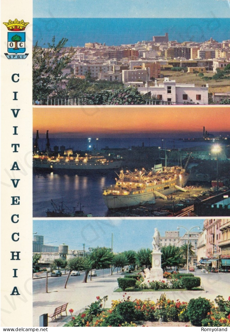 CARTOLINA  CIVITAVECCHIA,LAZIO-STORIA,MEMORIA,CULTURA,RELIGIONE,IMPERO ROMANO,CRISTIANESIMO,BELLA ITALIA,VIAGGIATA 1975 - Civitavecchia