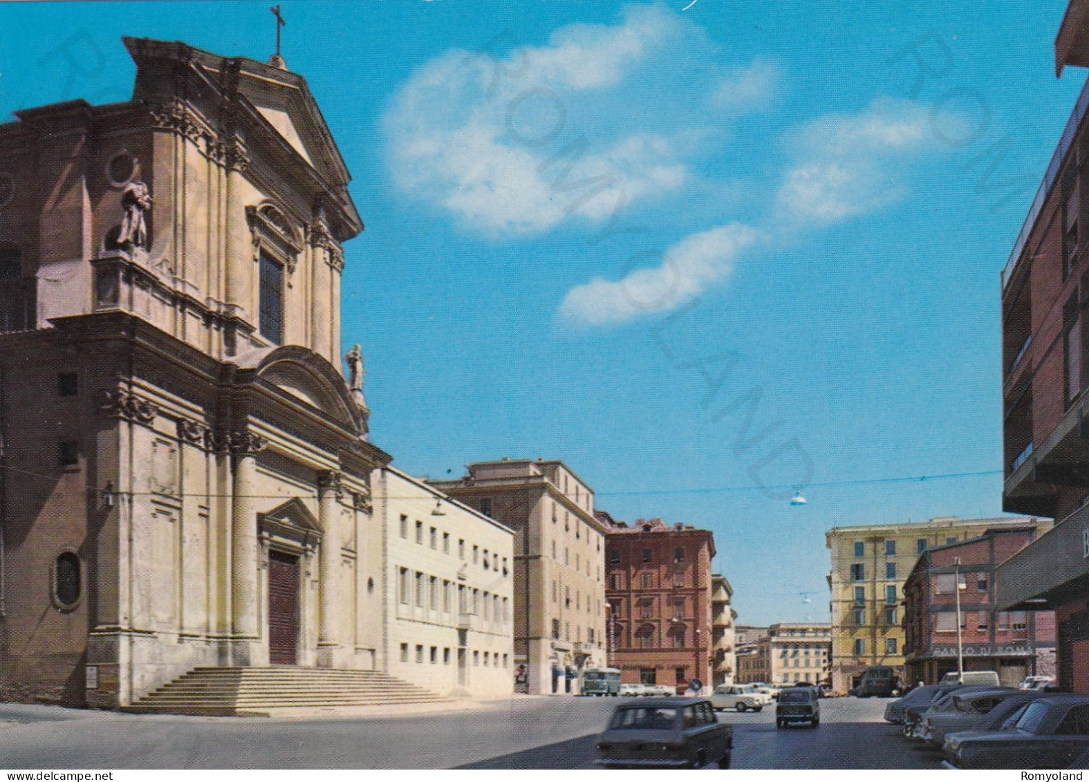 CARTOLINA  CIVITAVECCHIA,LAZIO-LA CATTEDRALE-STORIA,MEMORIA,CULTURA,RELIGIONE,IMPERO ROMANO,BELLA ITALIA,NON VIAGGIATA - Civitavecchia