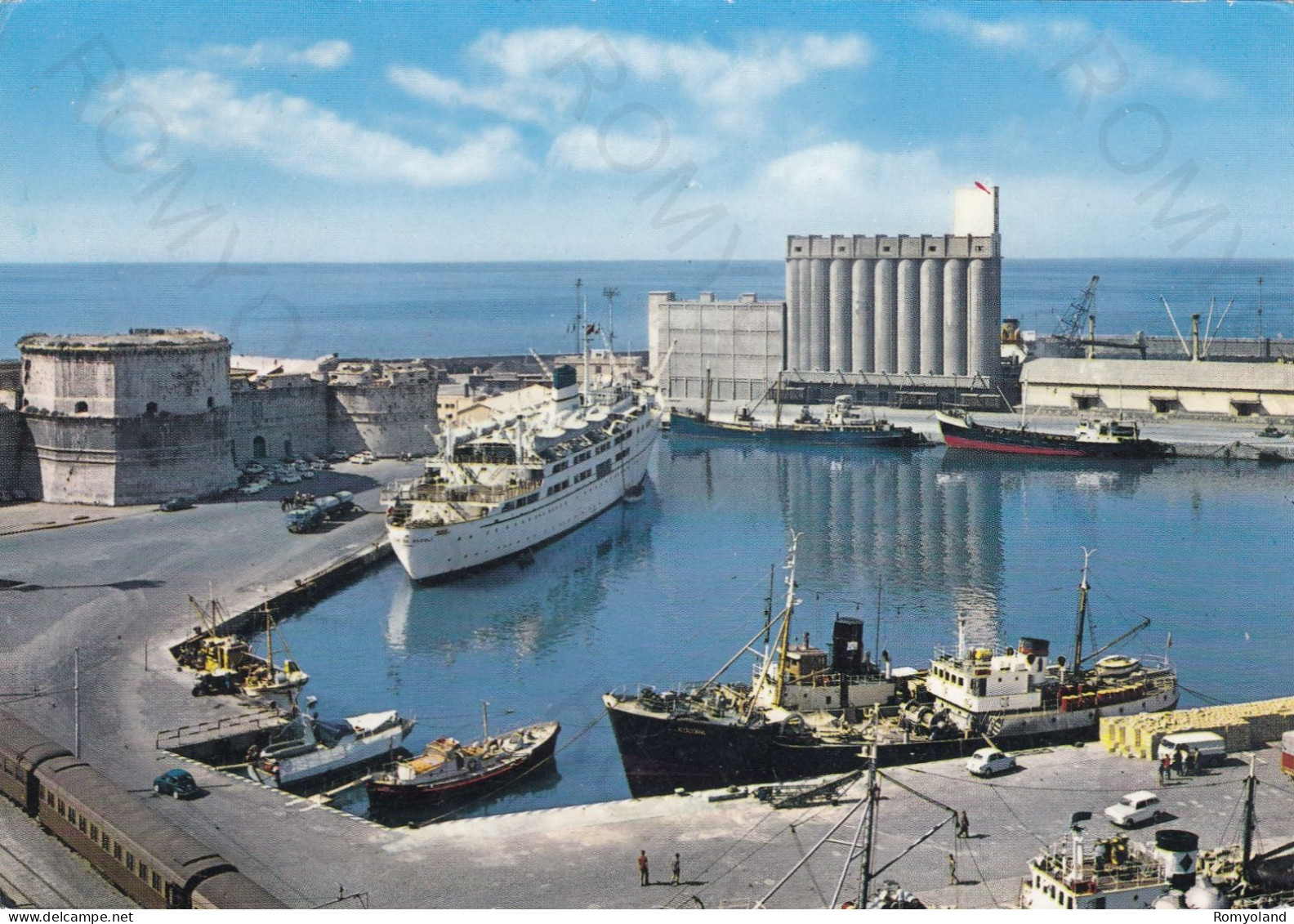 CARTOLINA  CIVITAVECCHIA,LAZIO-PANORAMA DEL PORTO-STORIA,MEMORIA,CULTURA,BELLA ITALIA,(CAMPIONARIO)-NON VIAGGIATA - Civitavecchia