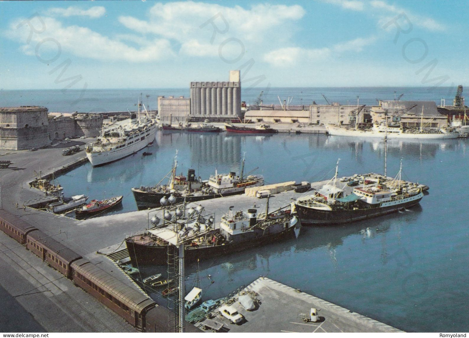 CARTOLINA  CIVITAVECCHIA,LAZIO-PANORAMA DEL PORTO-STORIA,MEMORIA,CULTURA,RELIGIONE,BELLA ITALIA,NON VIAGGIATA - Civitavecchia