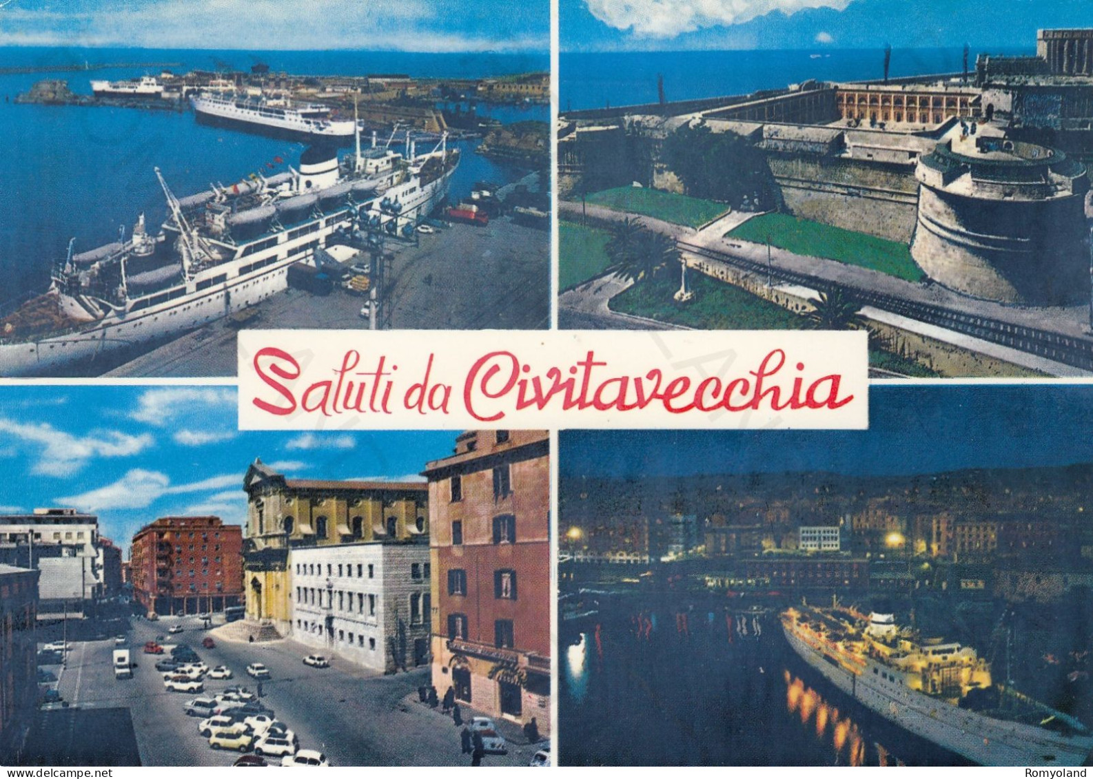 CARTOLINA  CIVITAVECCHIA,LAZIO-SALUTI DA CIVITAVECCHIA-STORIA,MEMORIA,CULTURA,RELIGIONE,BELLA ITALIA,VIAGGIATA - Civitavecchia