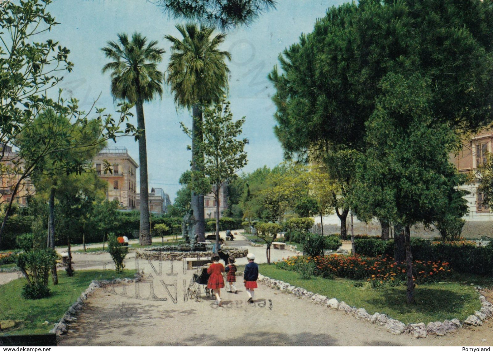 CARTOLINA  CIVITAVECCHIA,LAZIO-GIARDINI PUBBLICI-STORIA,MEMORIA,CULTURA,RELIGIONE,IMPERO,BELLA ITALIA,VIAGGIATA 1974 - Civitavecchia