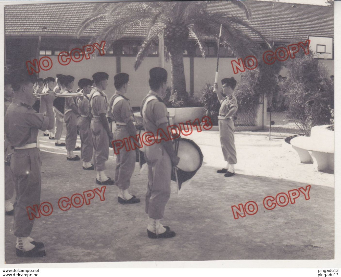 Guerre D'Algérie Archive  D'un Militaire Prise D'armes Au 10 è CRT  Compagnie Régionale Du Train 4 Photos Beau Format - Guerra, Militares