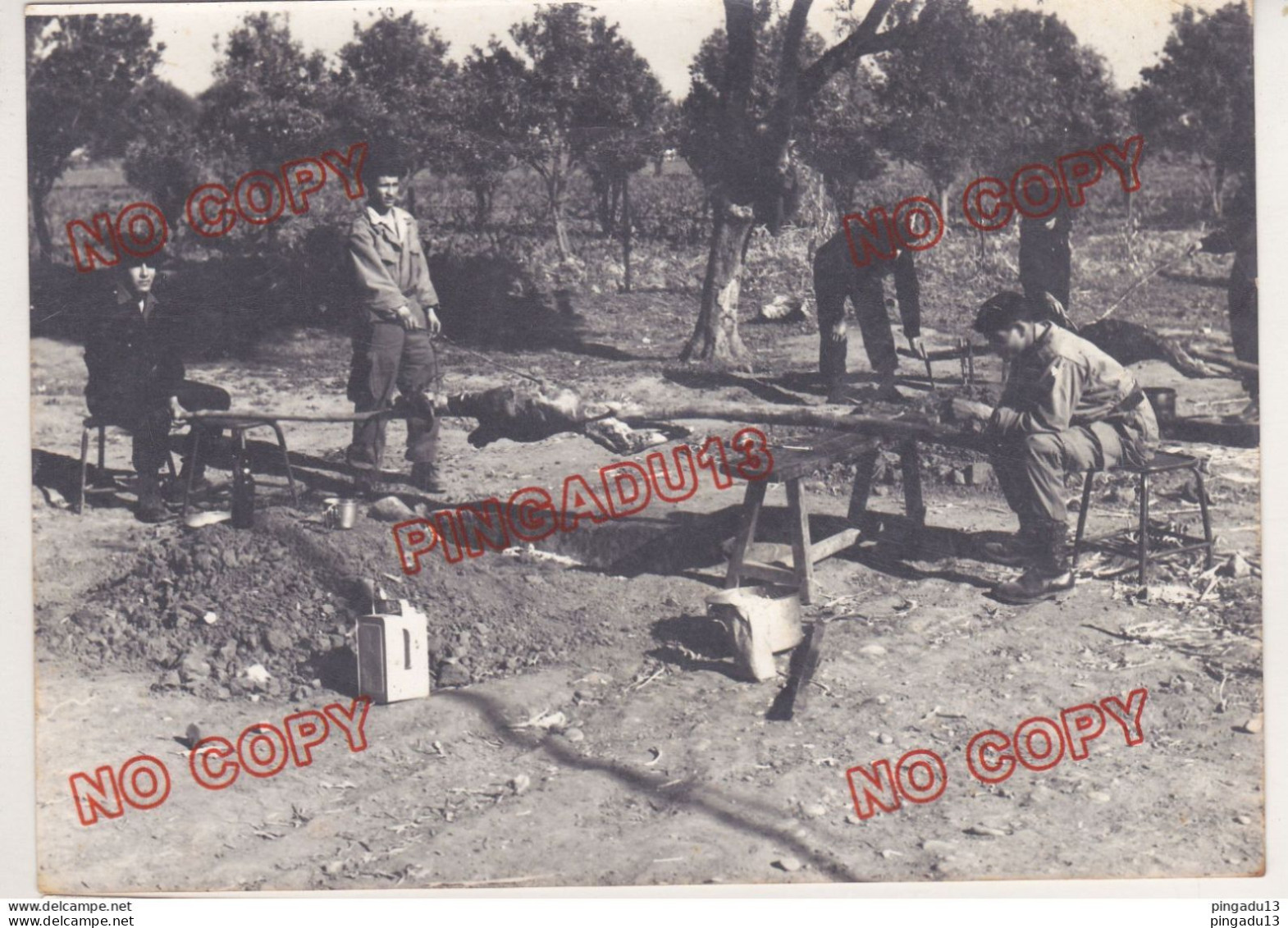 Au Plus Rapide Guerre D'Algérie Archive Appelé Les Harkis Beau Format Ensemble 2 Photos. - War, Military