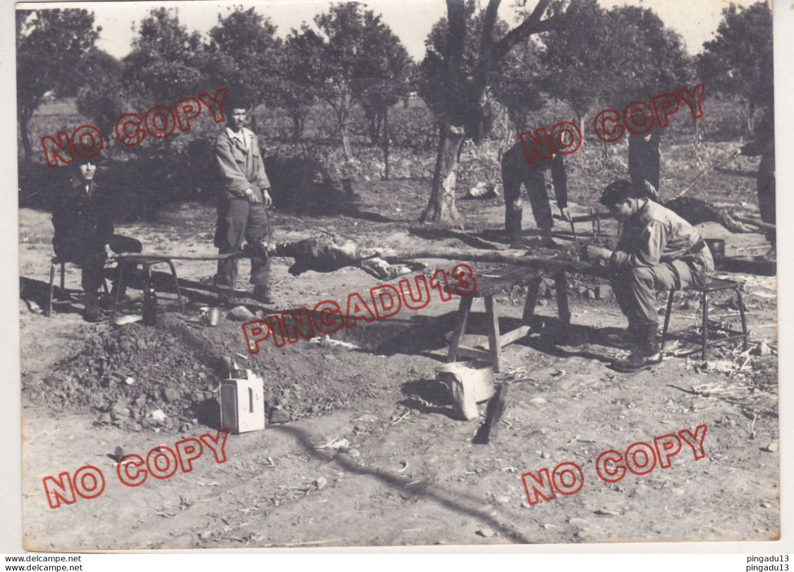 Au Plus Rapide Guerre D'Algérie Archive Appelé Les Harkis Beau Format Ensemble 2 Photos. - Guerra, Militari