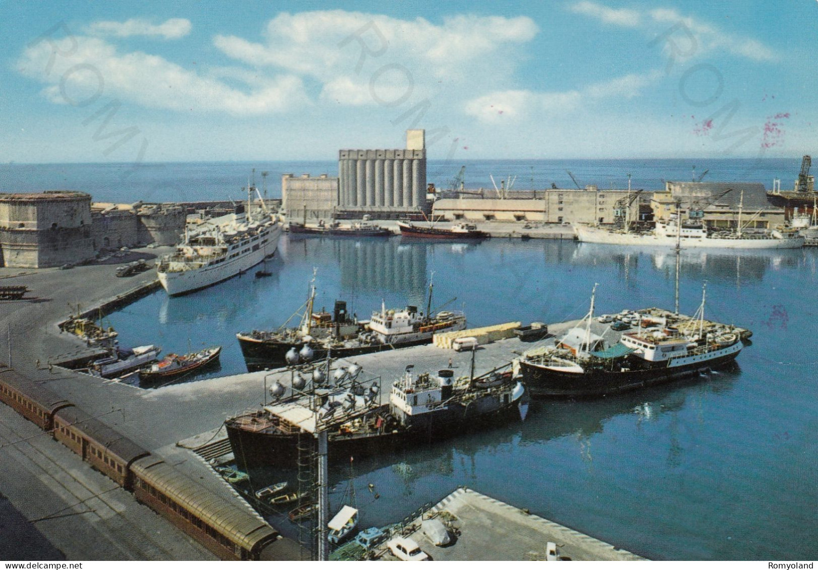 CARTOLINA  CIVITAVECCHIA,LAZIO-PANORAMA DEL PORTO-STORIA,MEMORIA,CULTURA,IMPERO ROMANO,BELLA ITALIA,NON VIAGGIATA - Civitavecchia