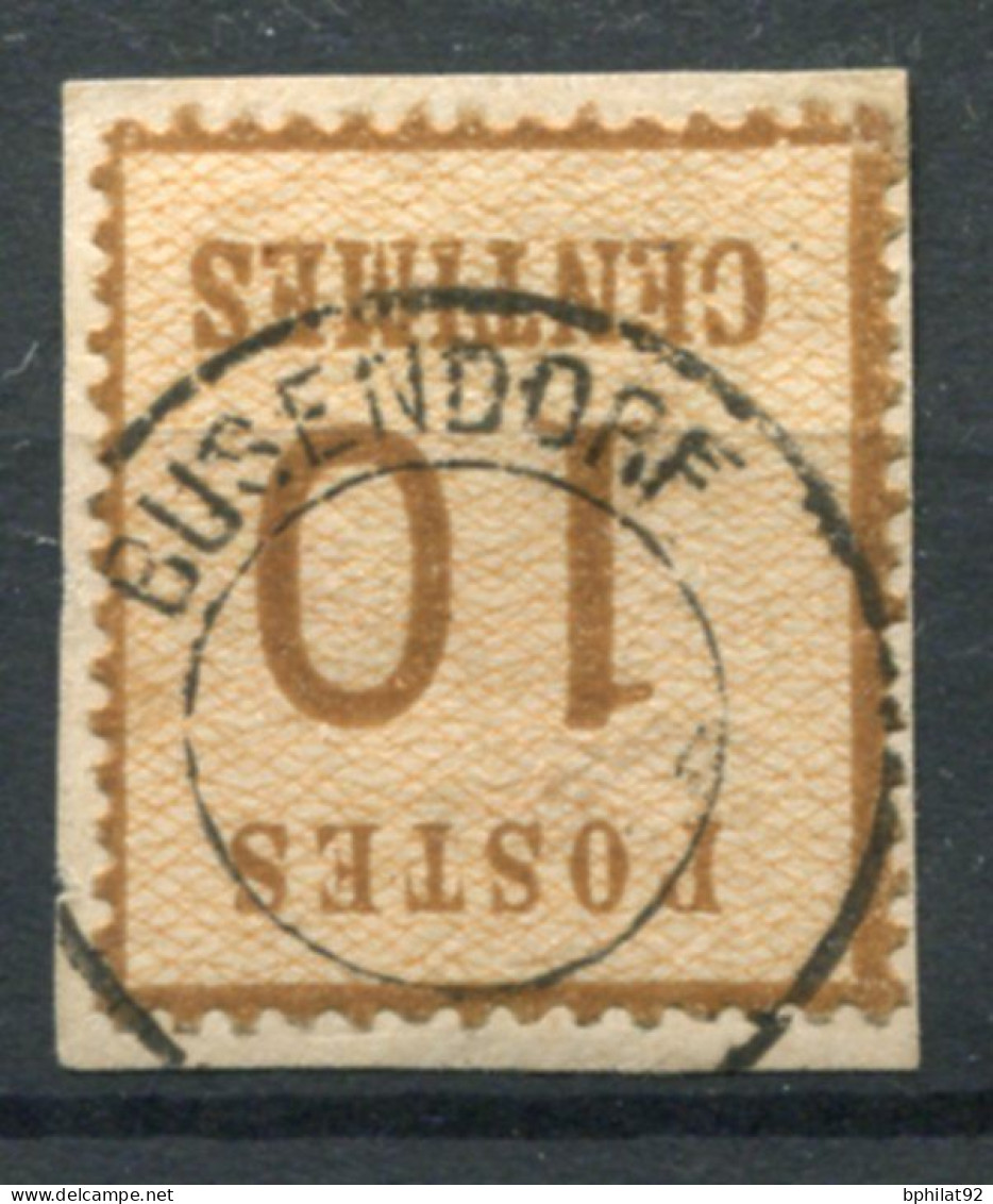 !!! ALSACE LORRAINE, N°5 SUR FRAGMENT AVEC CACHET DE BUSENDORF (MOSELLE). RR - Gebruikt