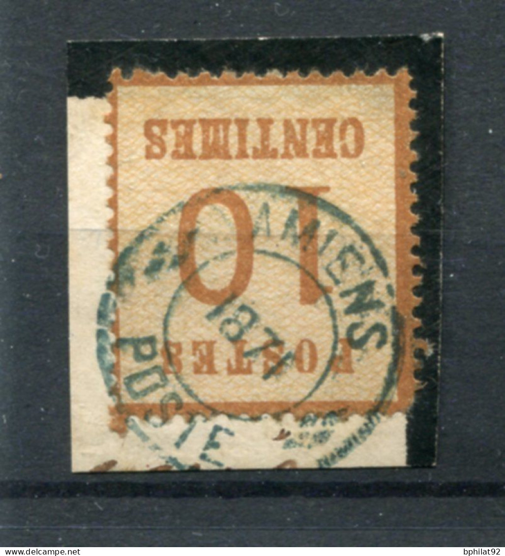 !!! ALSACE LORRAINE, N°5 SUR FRAGMENT AVEC CACHET ALLEMAND D'AMIENS - Used Stamps