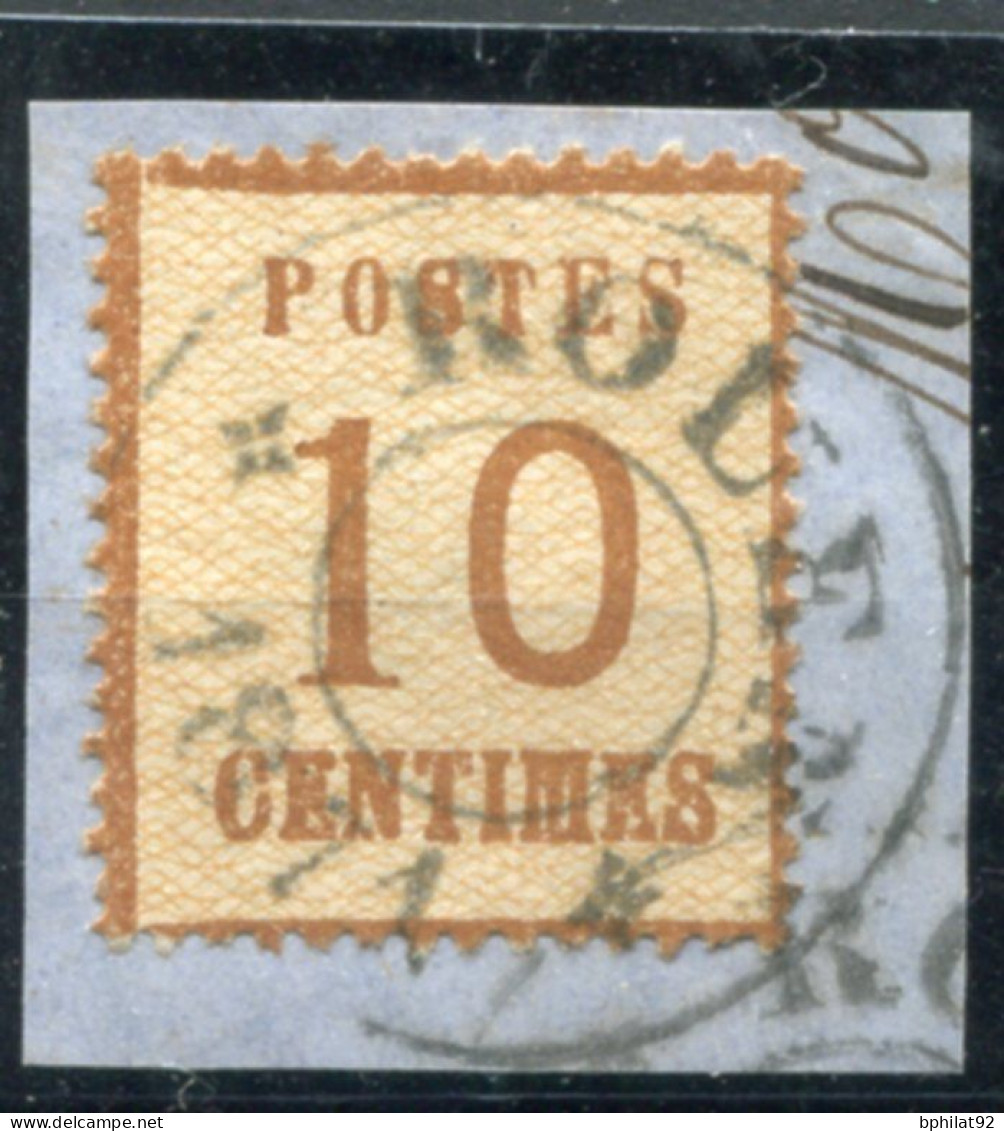 !!! ALSACE LORRAINE, N°5 SUR FRAGMENT AVEC CACHET SPECIAL DE ROUEN - Used Stamps