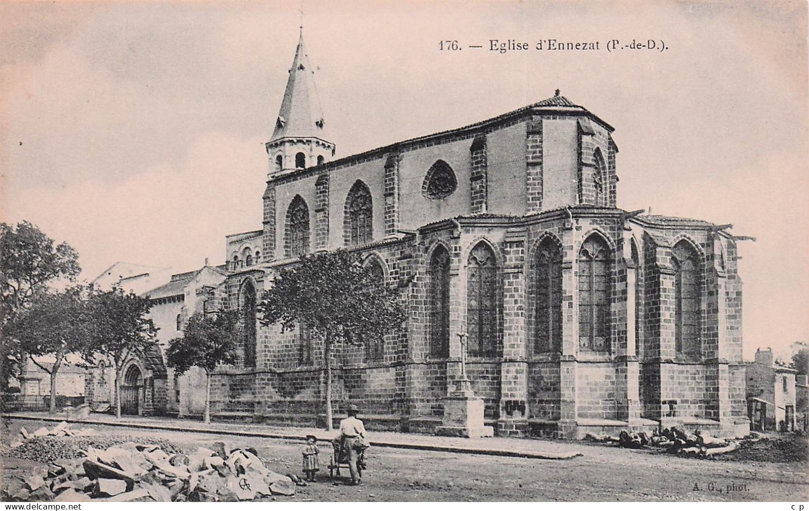 Ennezat - L'Eglise   - CPA °J - Ennezat