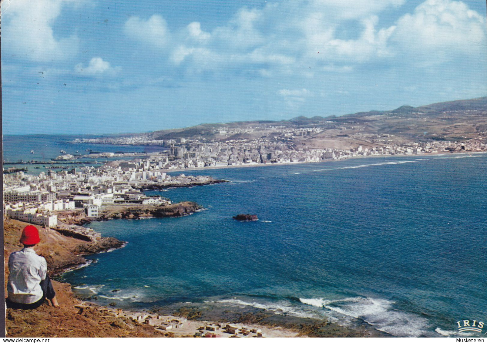 Spain PPC VIA AEREA Par Avion Label Las Palmas De Gran Canaria 1965 NØRAGER St. Denmark (2 Scans) - Cartas & Documentos