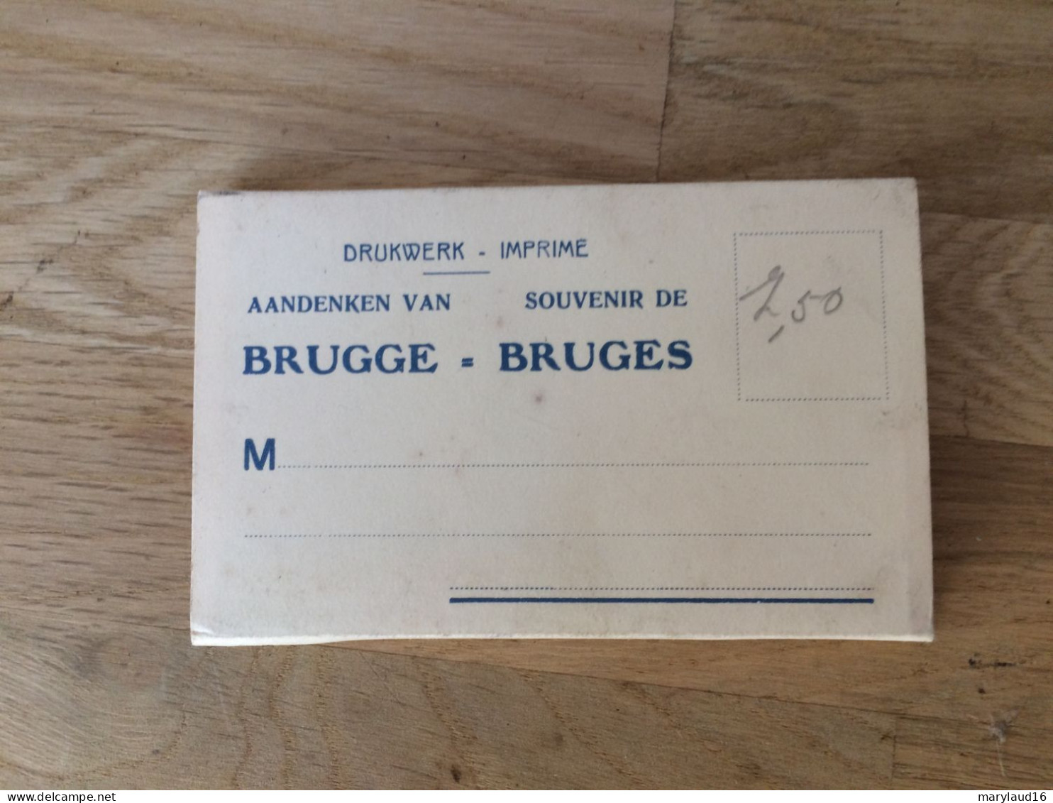 Carnet Souvenir Bruges 10 Vues En Accordéon - Europa