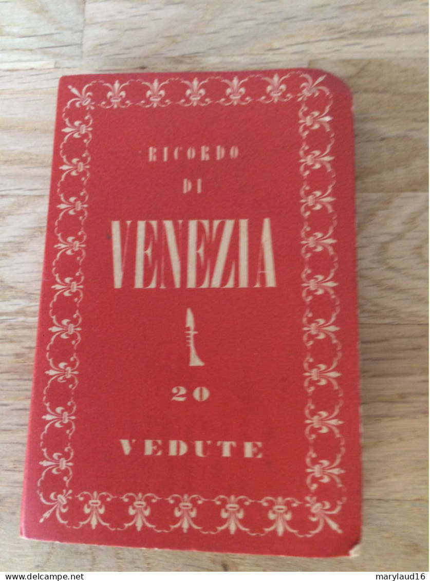 Carnet 20 Vues Venezia Venise En Accordéon N&b - Europe