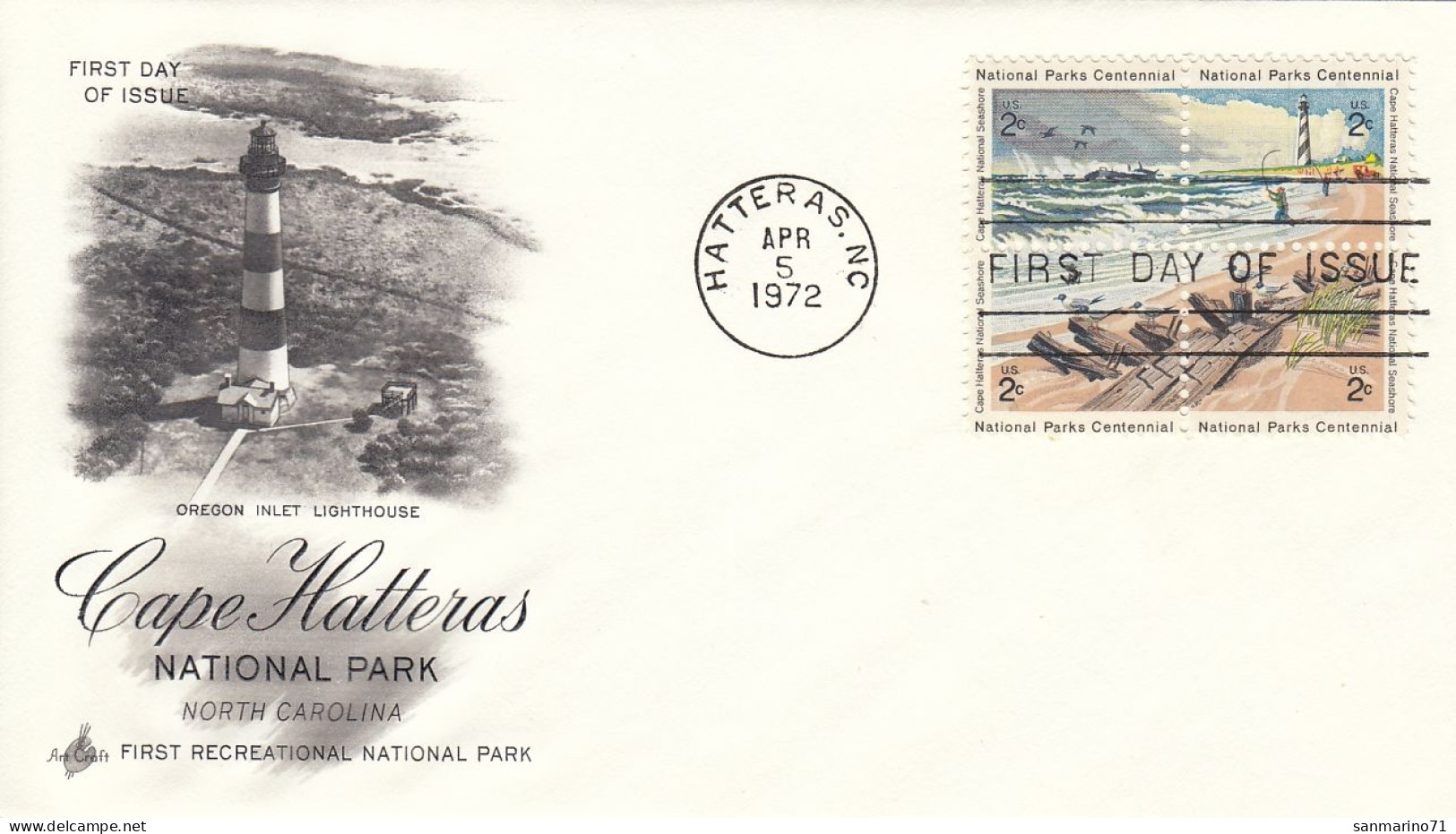 FDC UNITED STATES 1062-1065,lighthouses - 1971-1980