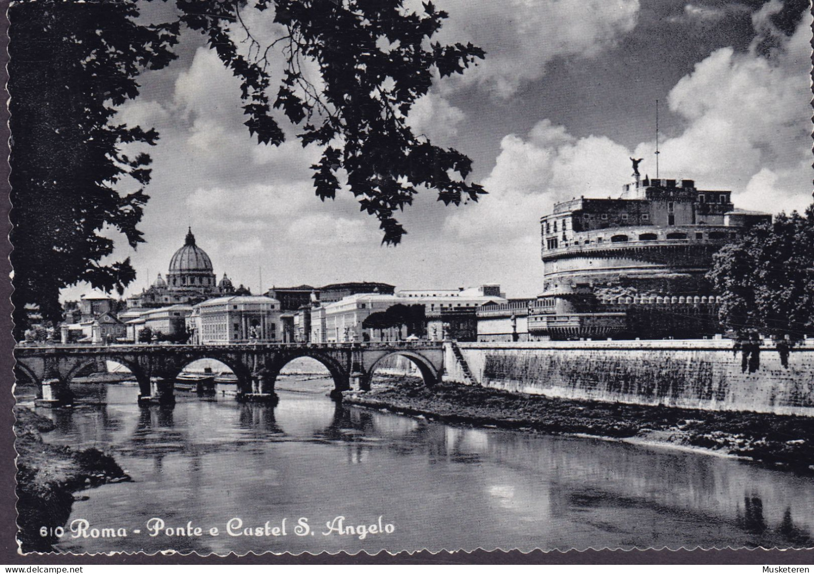 Italy PPC Roma Ponte E Castel S. Angelo CITTA Del VATICANO 1964 VIBORG Denmark (2 Scans) - Castel Sant'Angelo