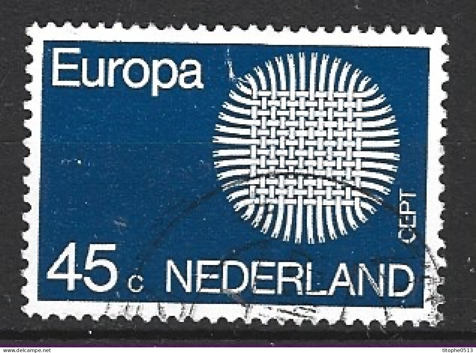 PAYS-BAS. N°915 Oblitéré De 1970. Europa'70. - 1970