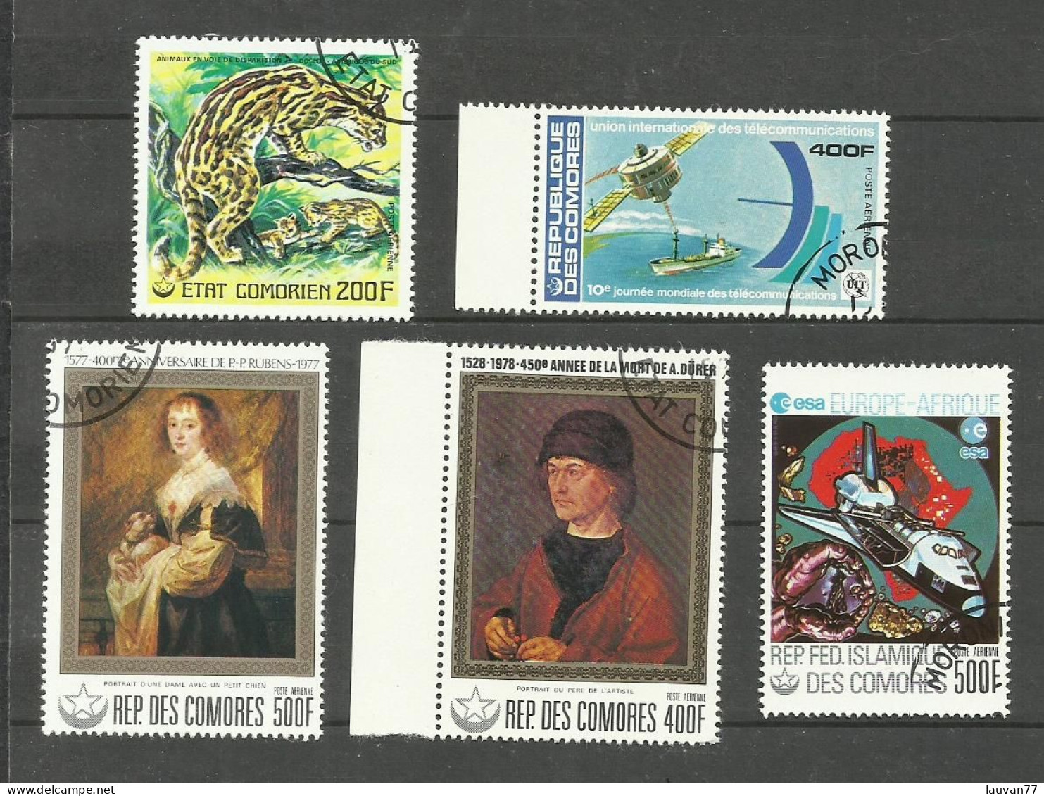 Comores Poste Aérienne N°119, 146, 149, 152, 158 Cote 6.65€ - Comores (1975-...)