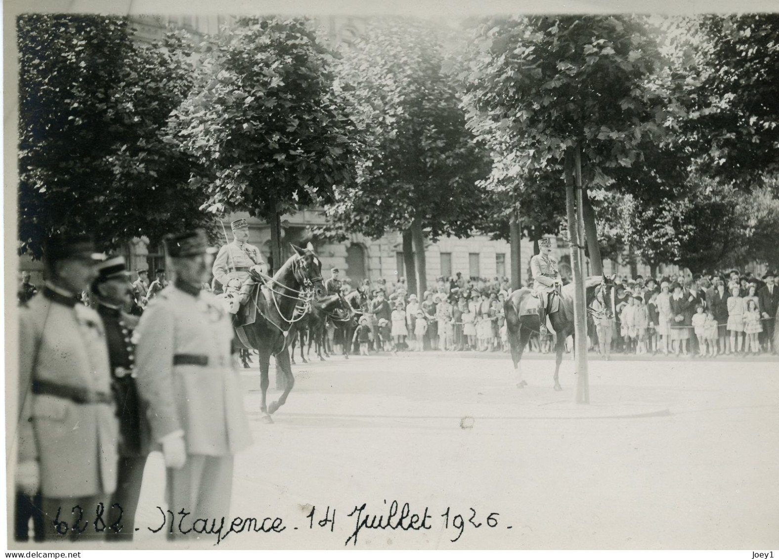 Photo Mayence, Occupation Des Troupes Françaises En 1926,format 13/18 - Guerra, Militari