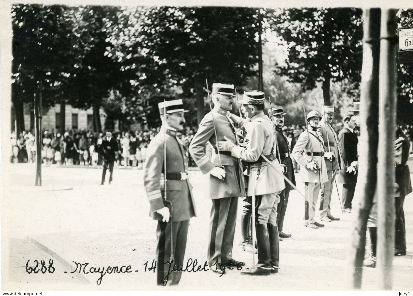 Photo Mayence, Occupation Des Troupes Françaises En 1926,format 13/18 - Krieg, Militär