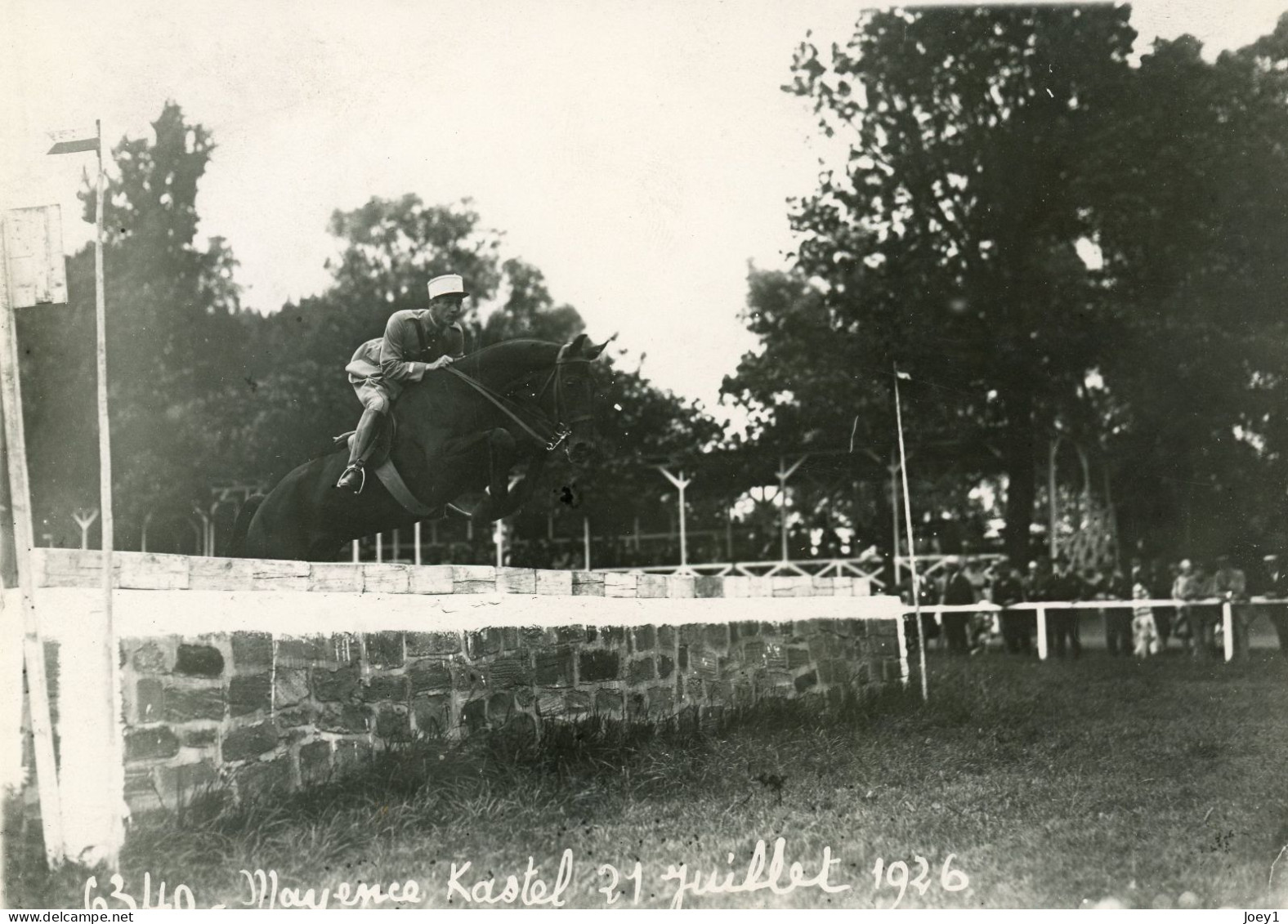 Photo Mayence, Kastel, Concours Hippique, Occupation Des Troupes Françaises En 1926,format 13/18 - Guerre, Militaire