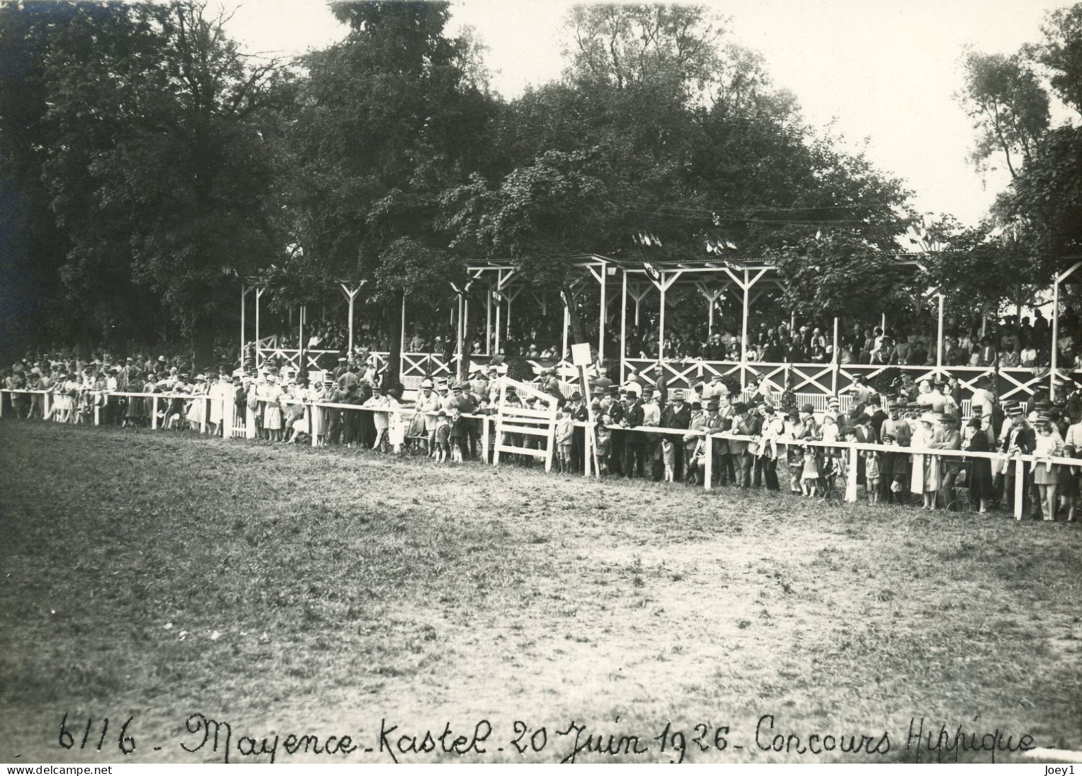 Photo Mayence, Kastel, Concours Hippique, Occupation Des Troupes Françaises En 1926,format 13/18 - Guerre, Militaire