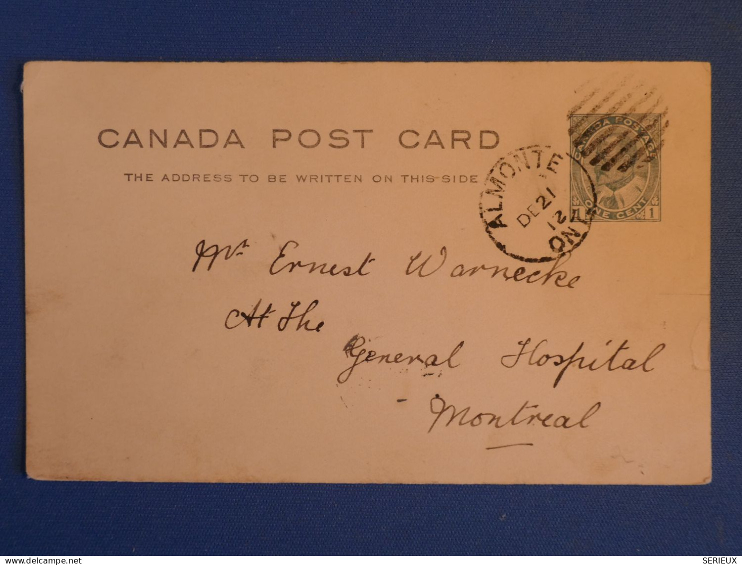 DC1 CANADA  BELLE CARTE ENTIER    1912  MONTREAL   +AFF. INTERESSANT++ - 1860-1899 Victoria