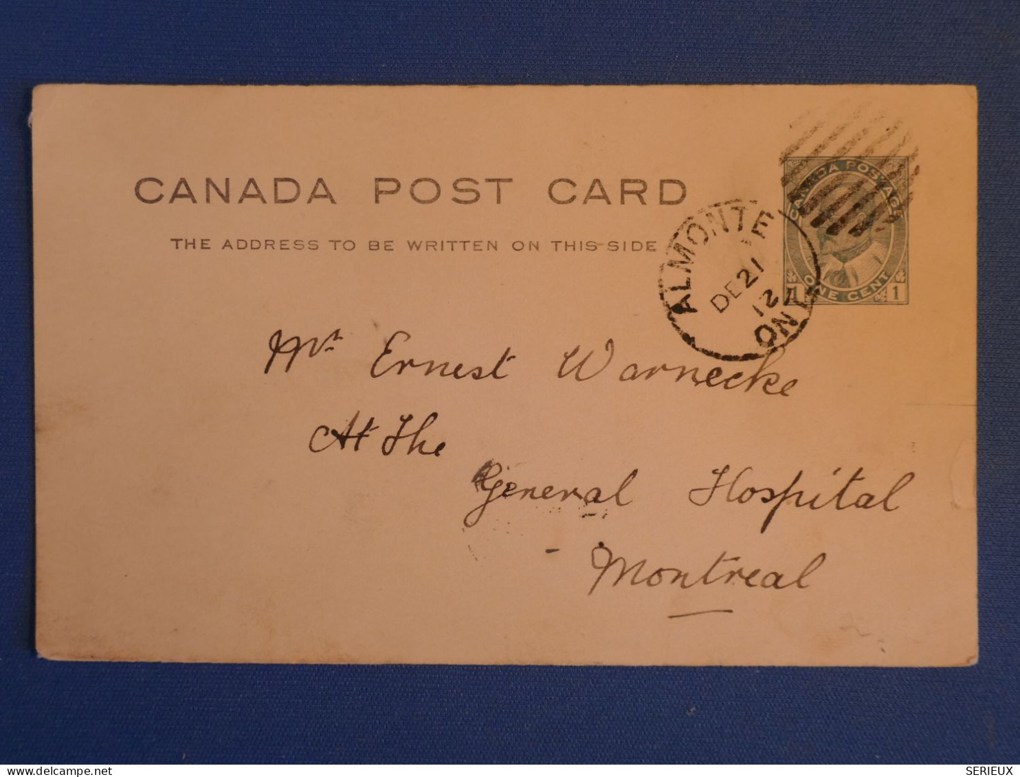 DC1 CANADA  BELLE CARTE ENTIER    1912  MONTREAL   +AFF. INTERESSANT++ - 1860-1899 Reinado De Victoria