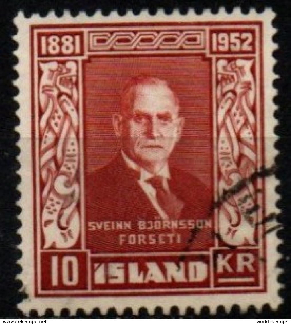 ISLANDE 1952 O - Oblitérés