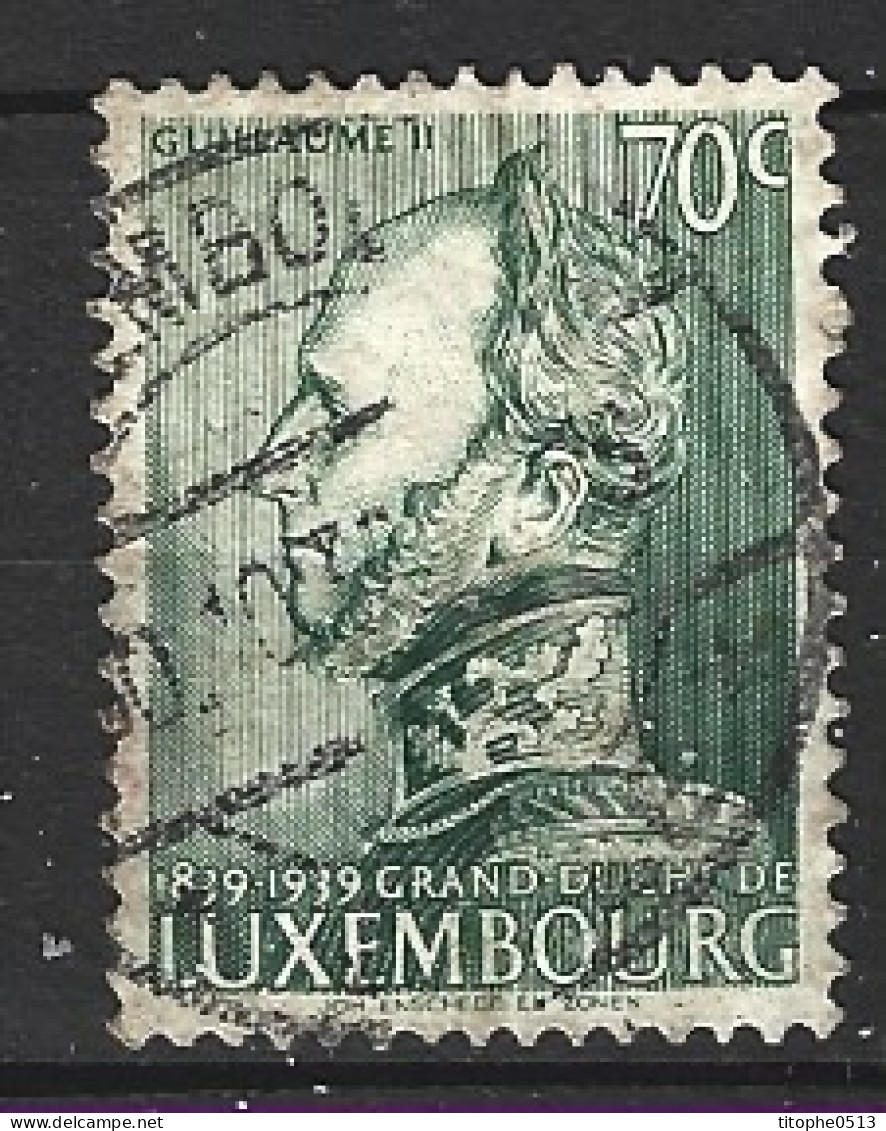 LUXEMBOURG. N°314 Oblitéré De 1939. Guillaume II. - Usati