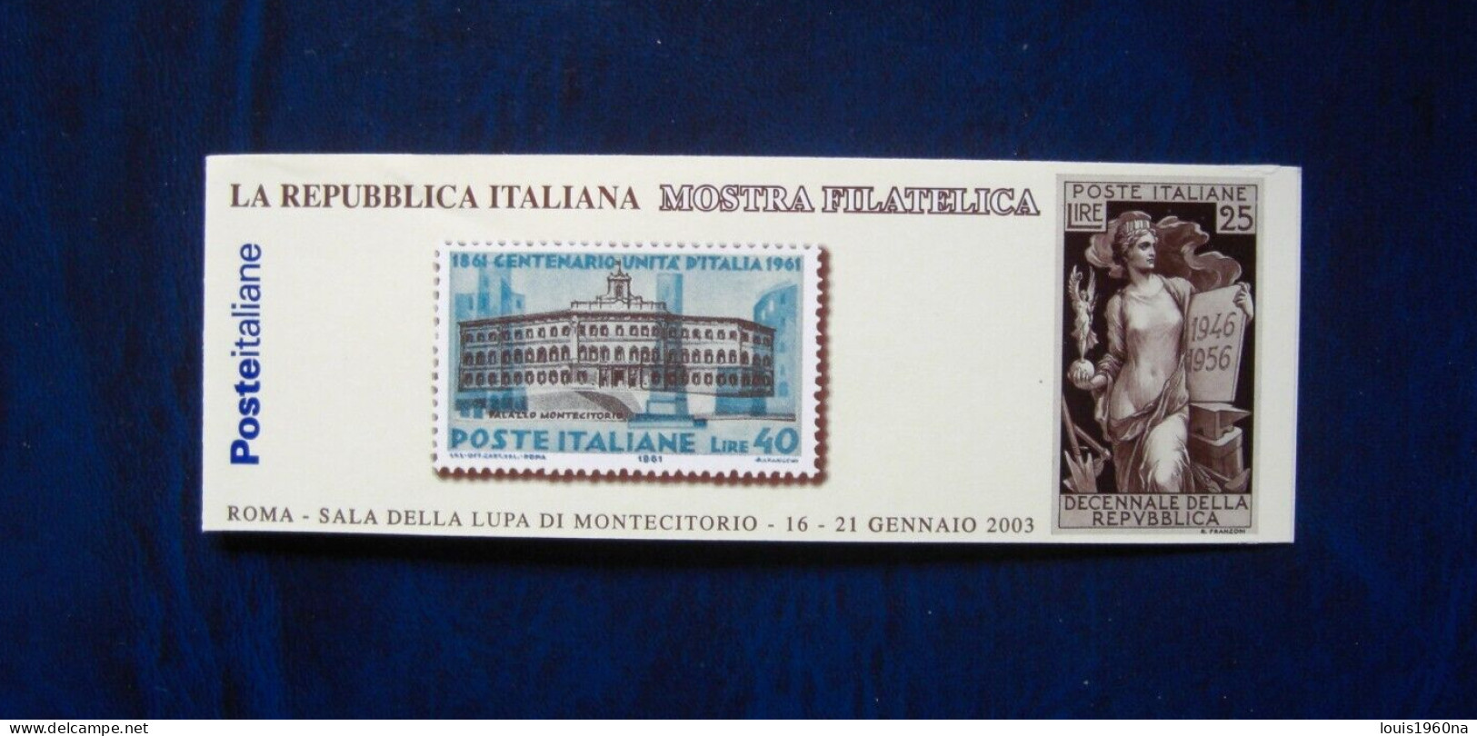 ITALIA 2003-MOSTRA FILATELICA ''LA REPUBBLICA ITALIANA'' LIBRETTO MNH** - Carnets