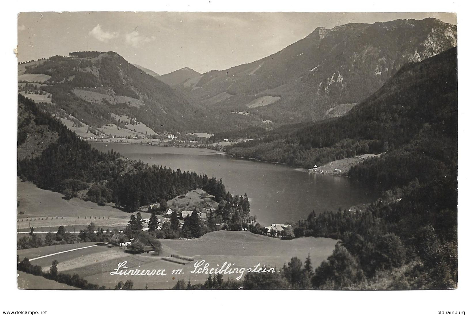 2290p: AK Lunzer See, Scheiblingstein, Gelaufen 1929 - Melk