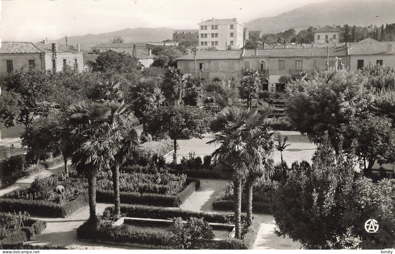 Guerre D' Algérie Poste Aux Armées 1960 Cachet Militaire Rouge Secteur Postal 87772 AFN Carte Aumale Le Square CPSM PF - War Of Algeria